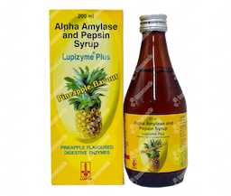 LUPIZYME PLUS PINEAPPLE FLAVOUR SYRUP 200ML